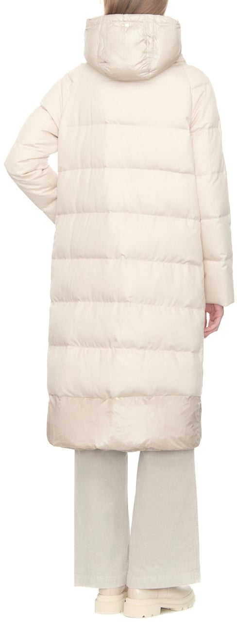 HERNO Silk And Cashmere Padded Coat Wit