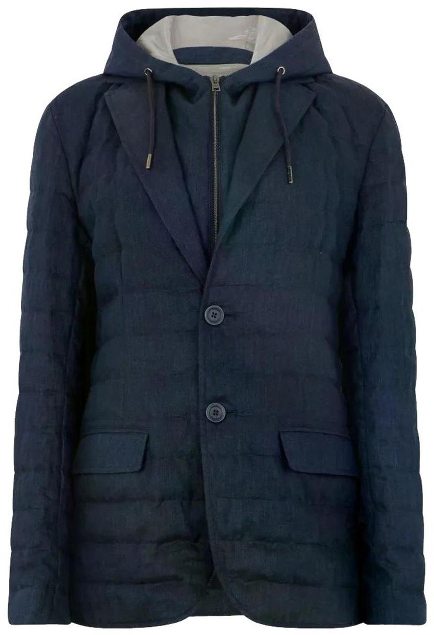 Herno Linen Quilted Jacket Divers