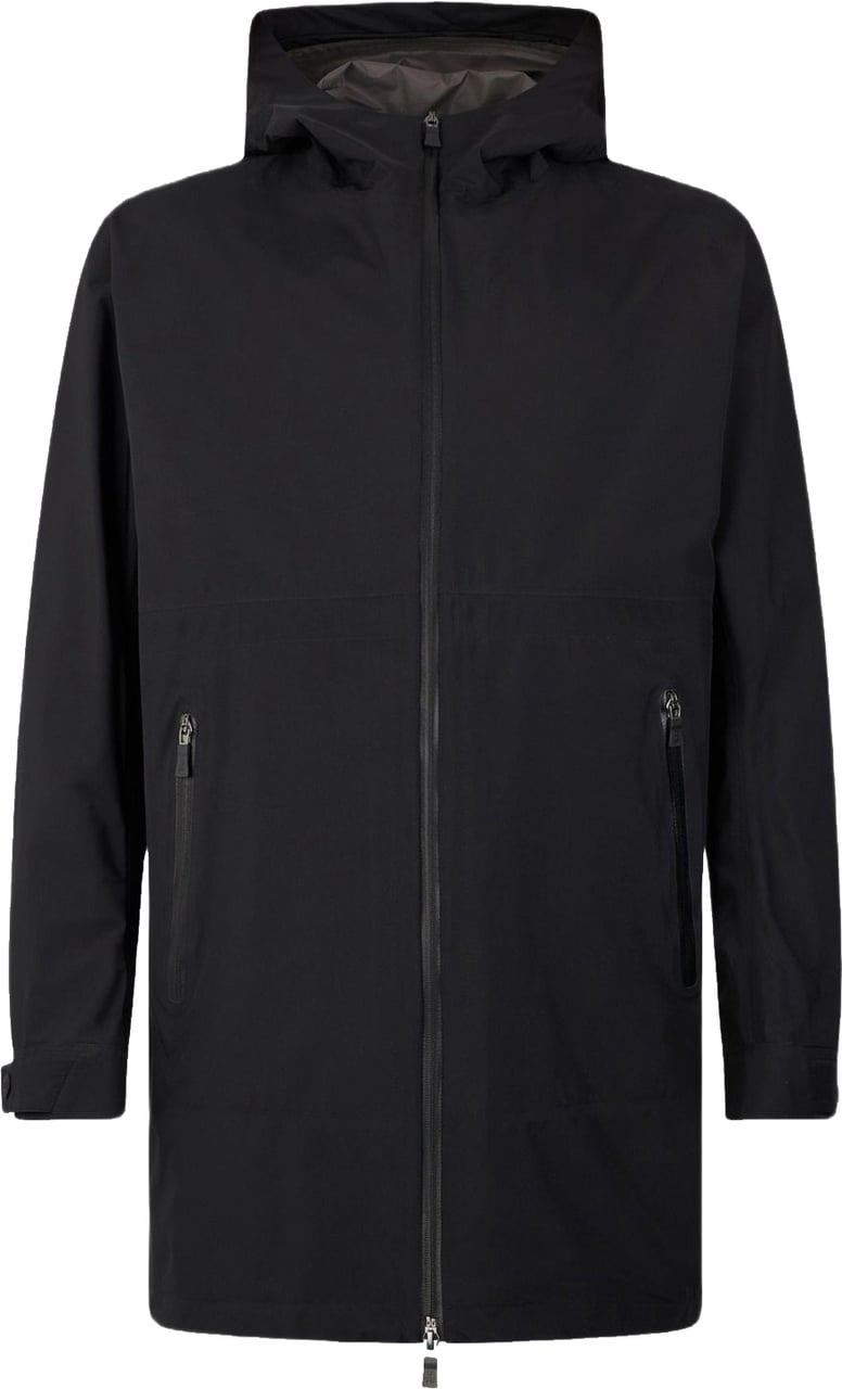 Herno Hooded Parka Coat Zwart
