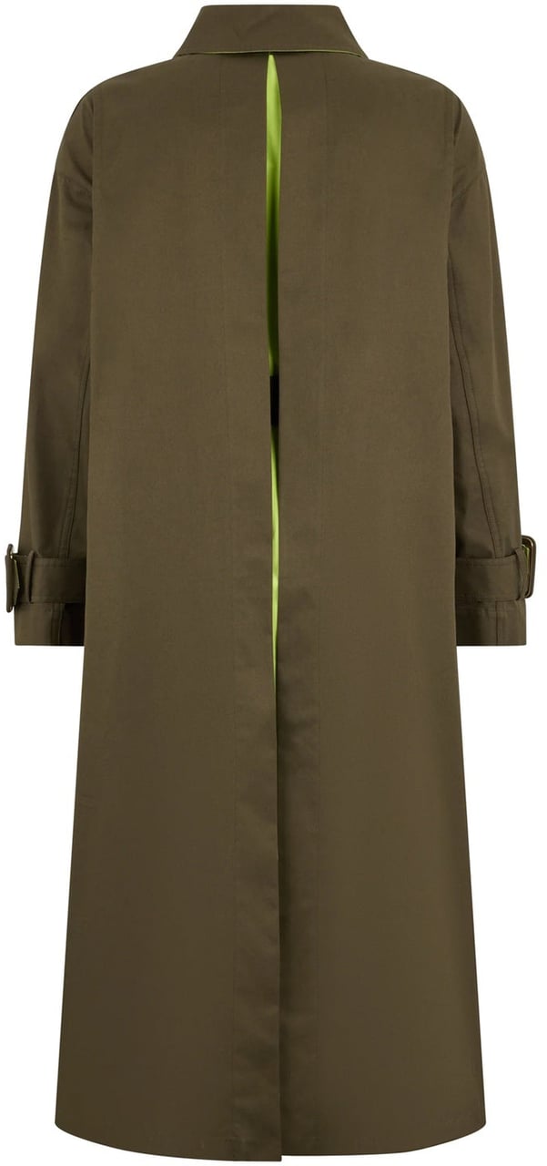 Herno Cotton Trench Coat Groen