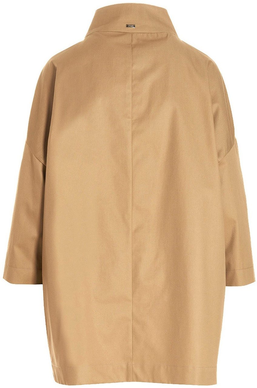 Herno Scarf Detailed Trench Coat Bruin