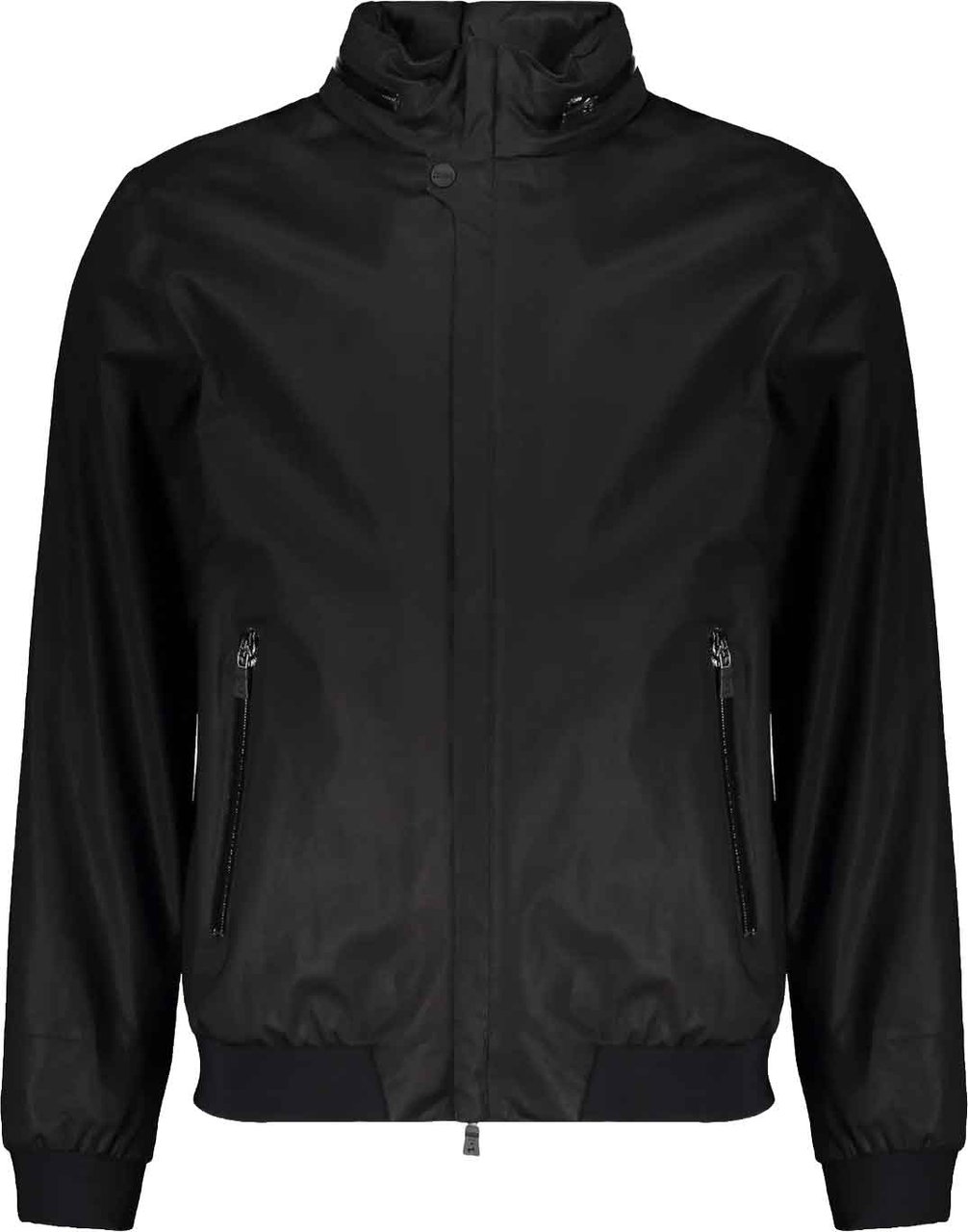 Herno Stand Collar Pocket Jacket Zwart