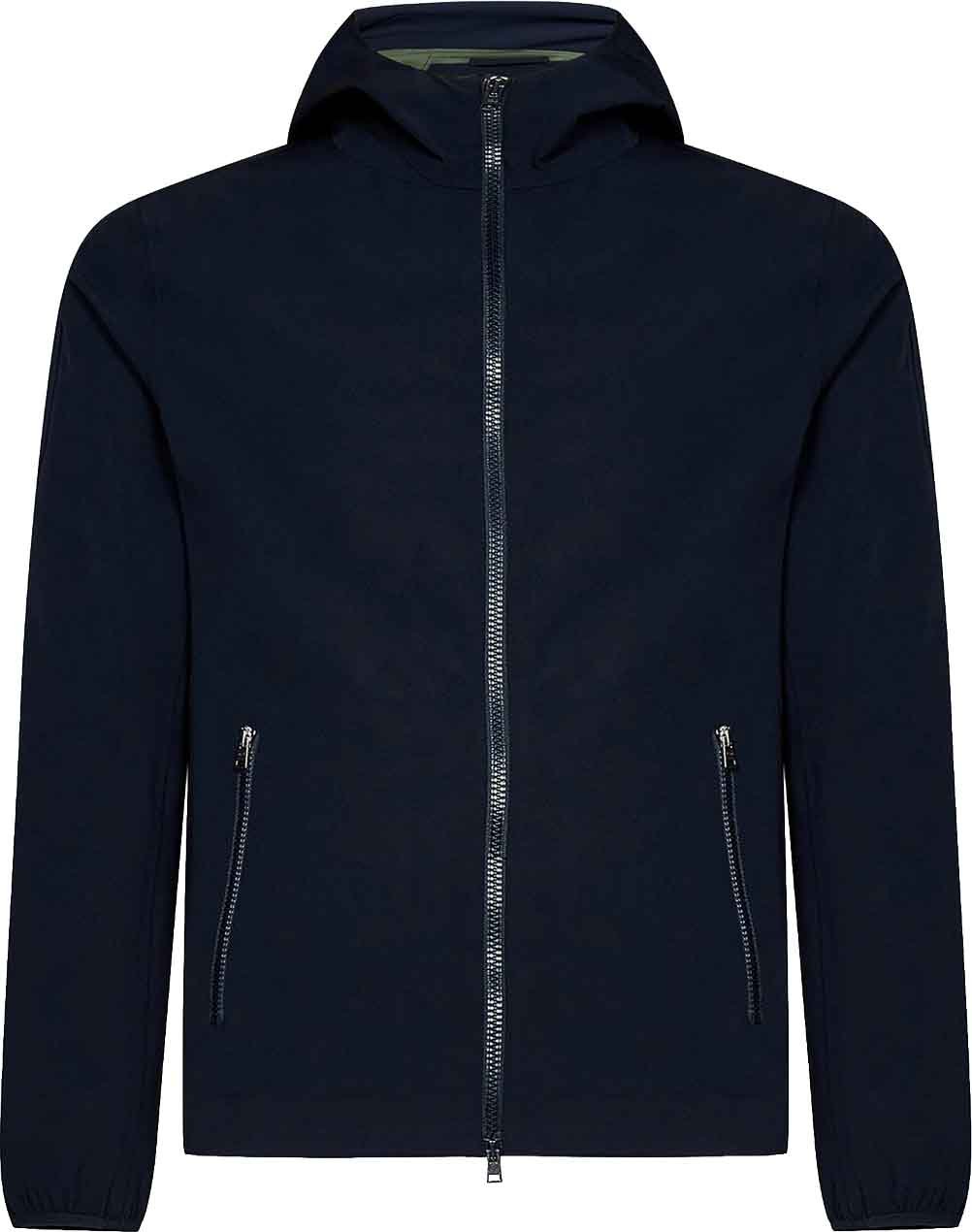Herno Hooded Jersey Jacket Blauw