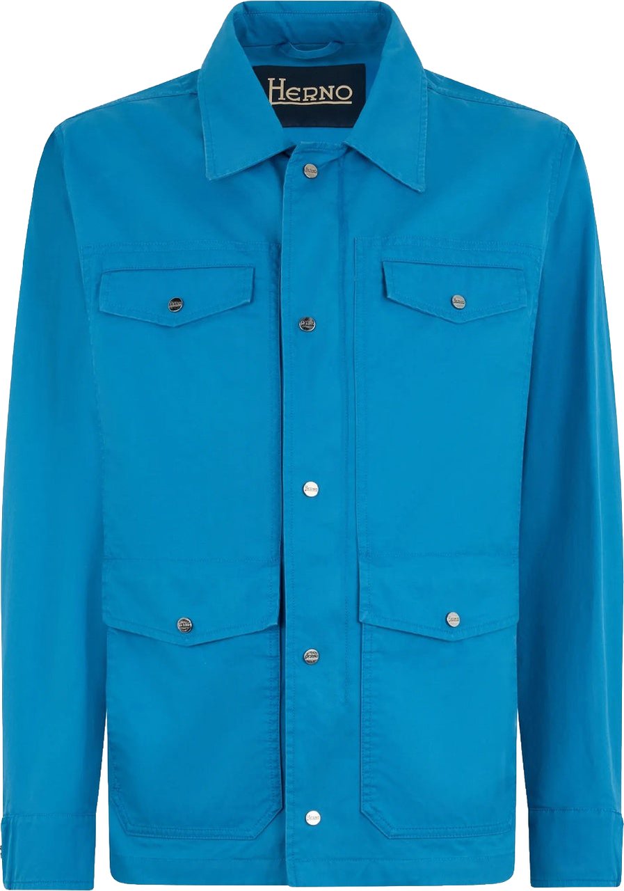 Herno Cargo Shirt Jacket Blauw