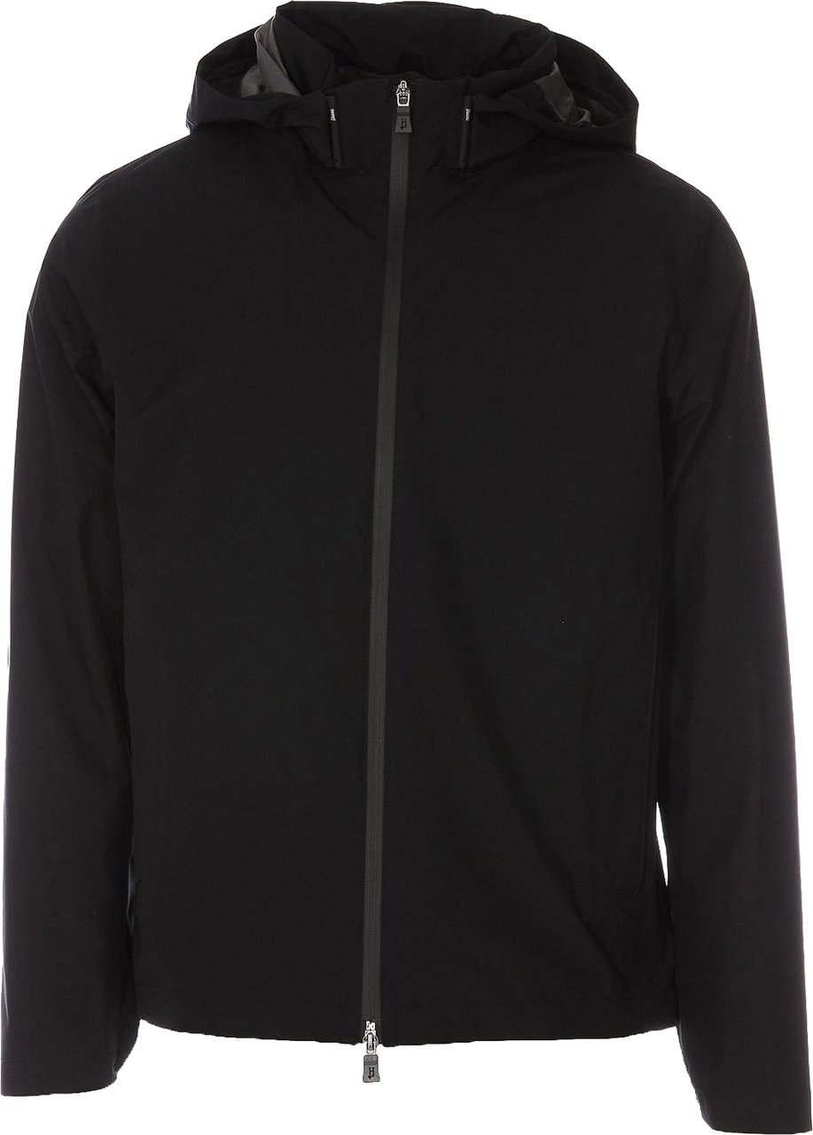 Herno Casual Hooded Jacket Zwart