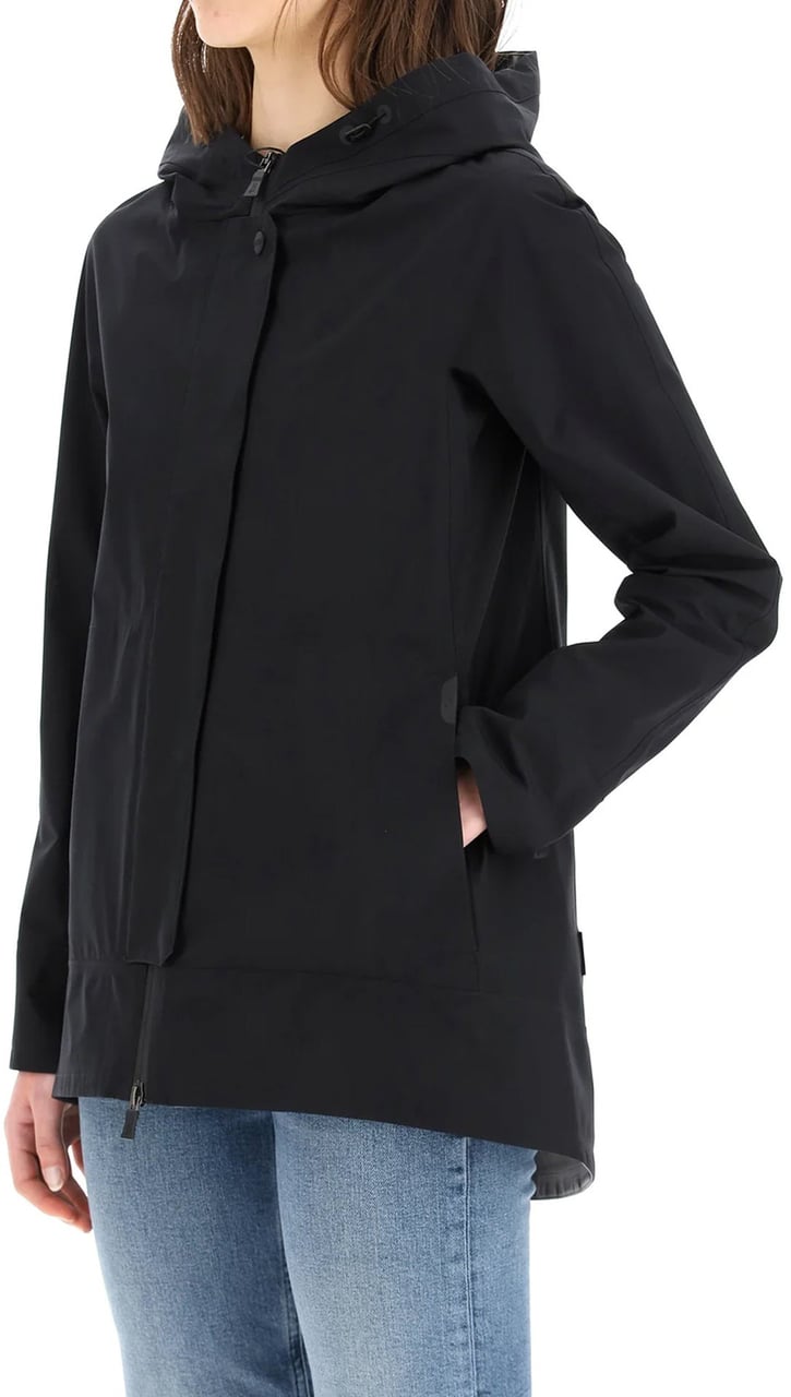 Herno Gore Tex Hooded Jacket Blauw