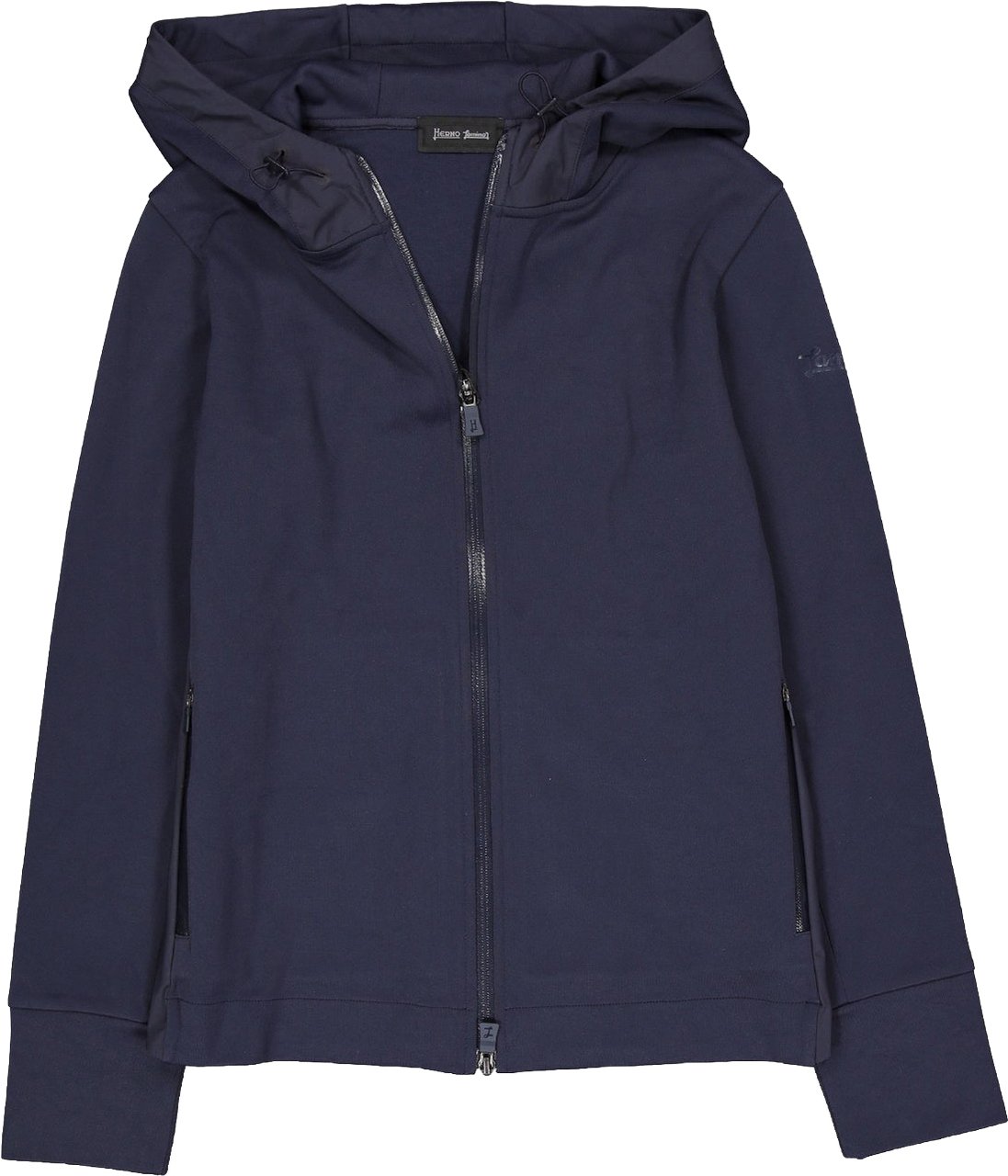 Herno Zipped Sweatshirt Blauw