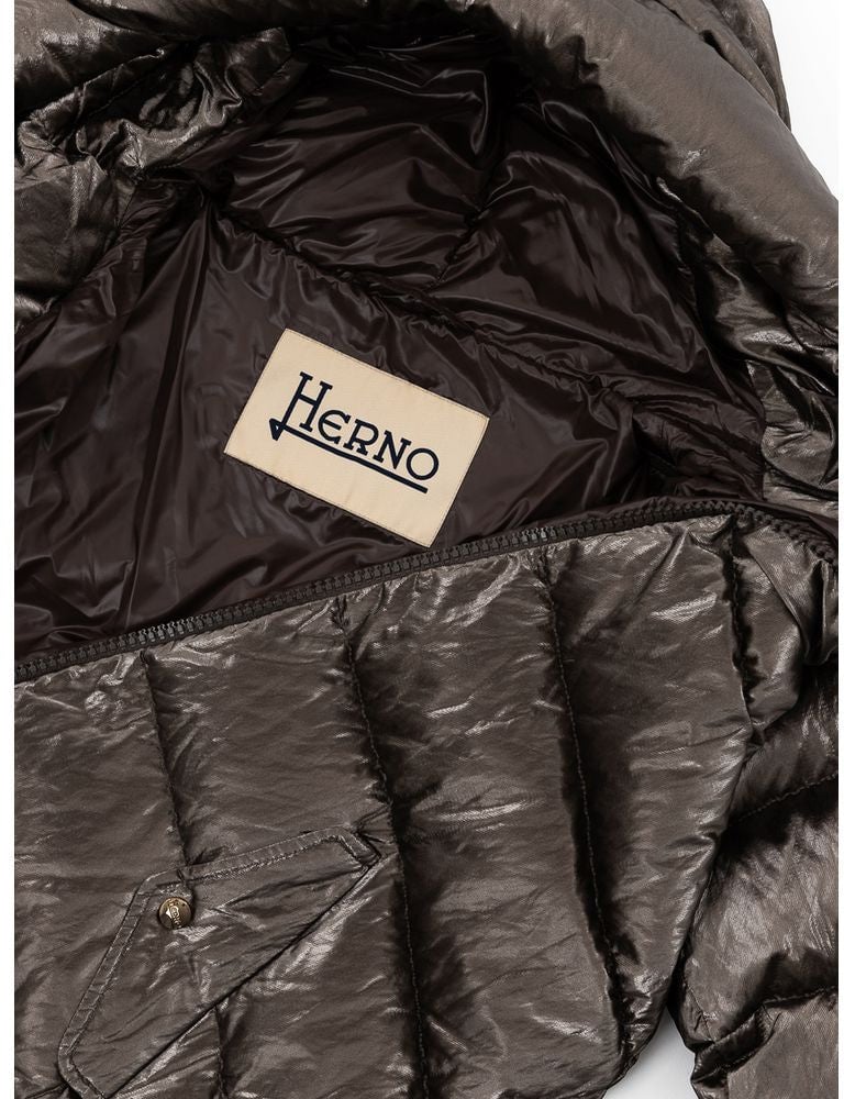 Herno Long padded parka with hood Herno Divers