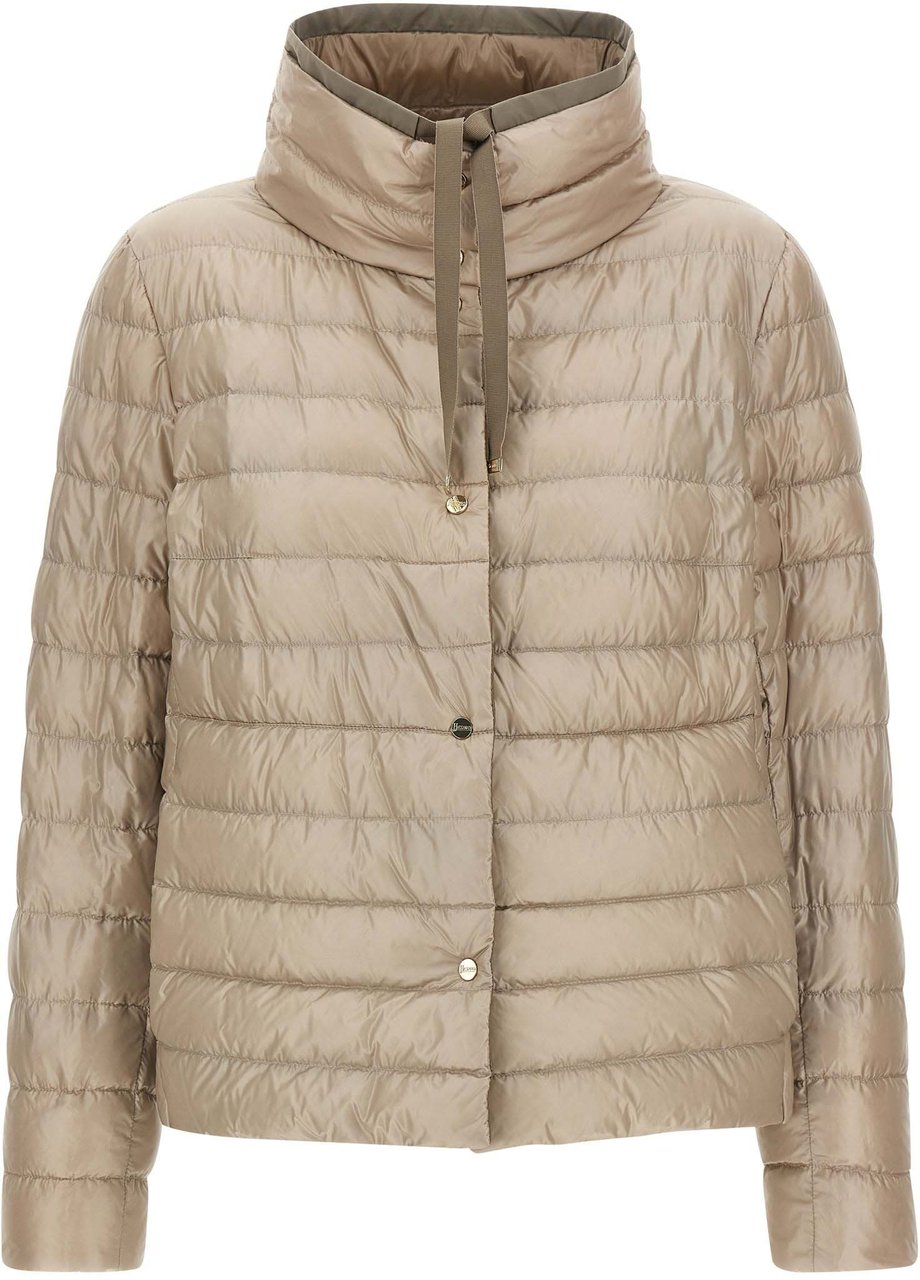 Herno Brown Polyamide Full-Length Jacket Bruin