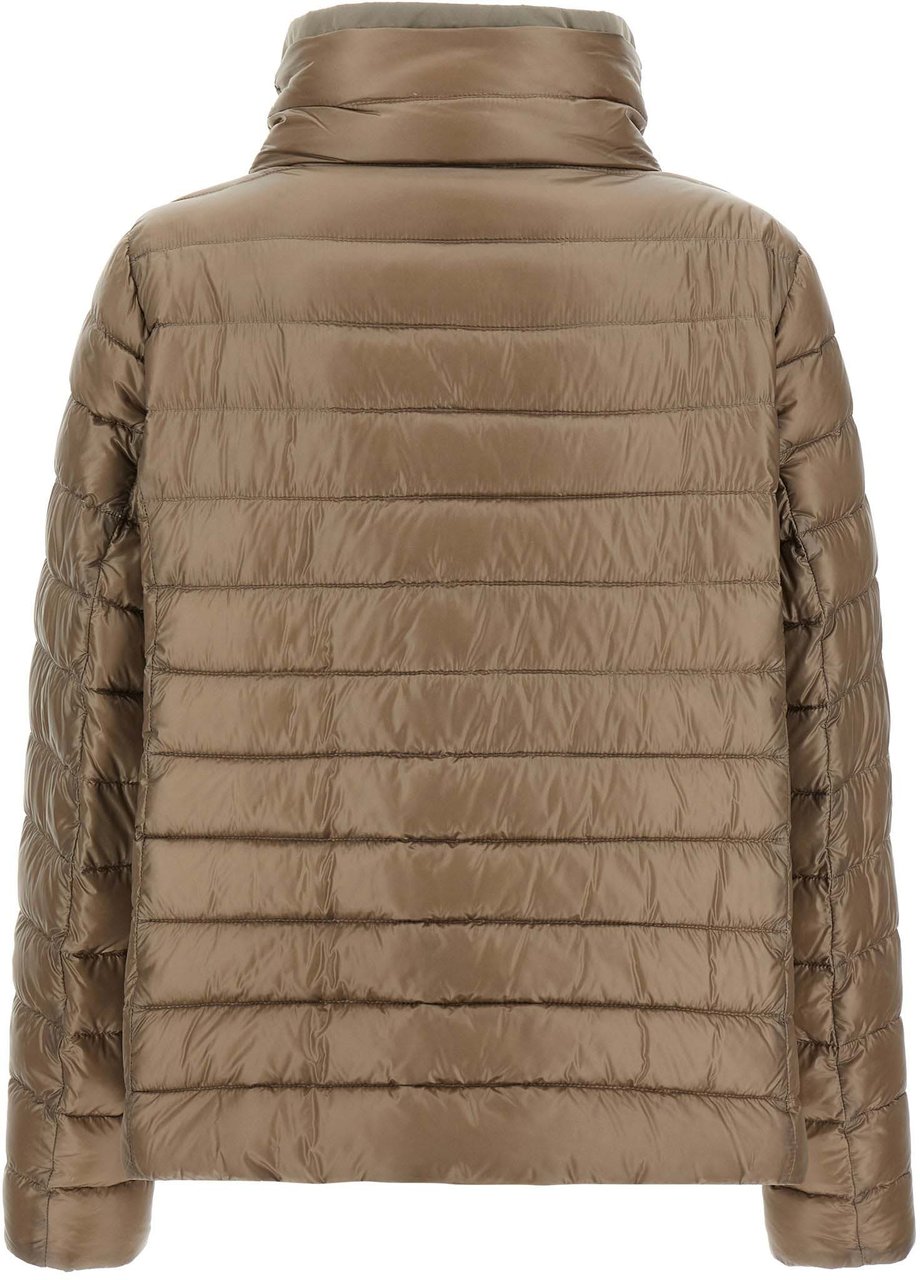 Herno Brown Polyamide Full-Length Jacket Bruin