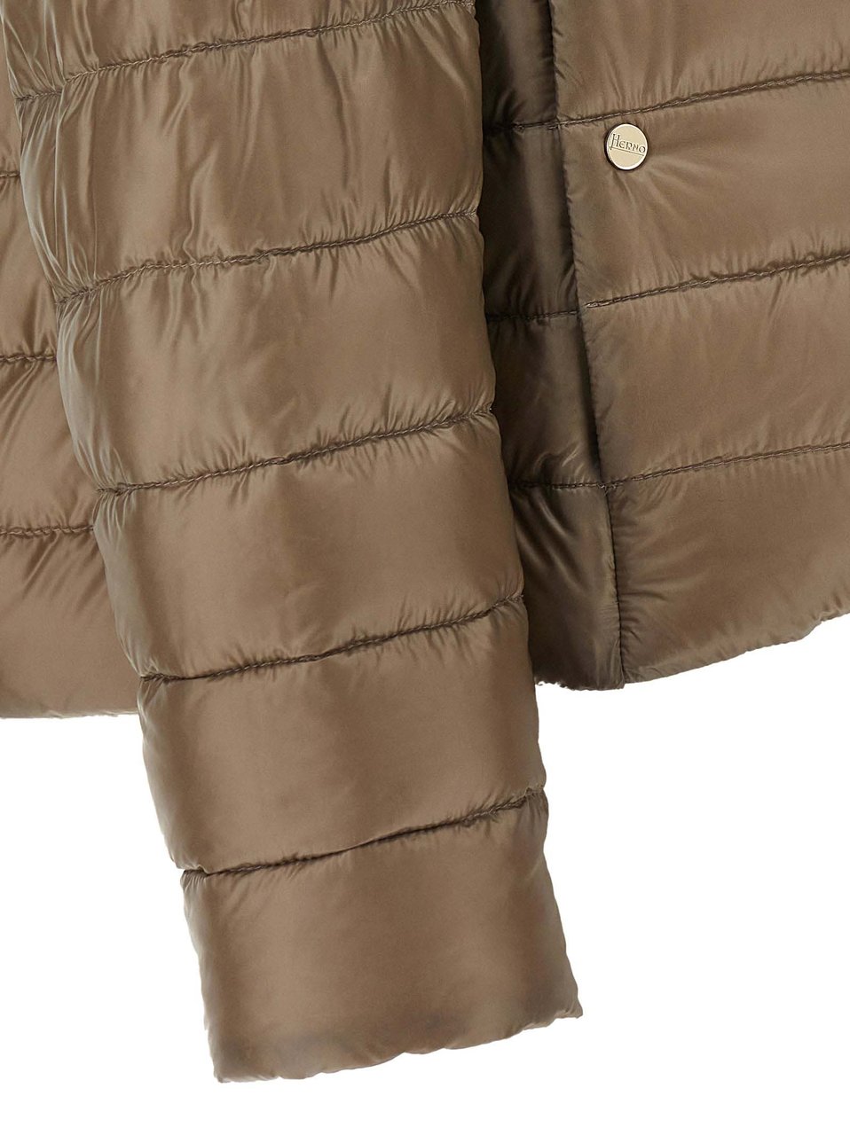 Herno Brown Polyamide Full-Length Jacket Bruin