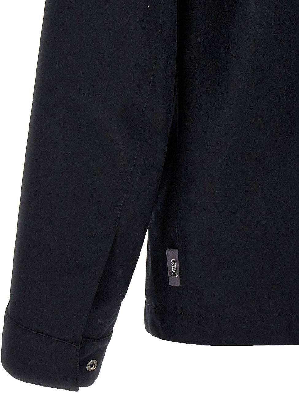 Herno Black Polyester Shell Jacket Zwart