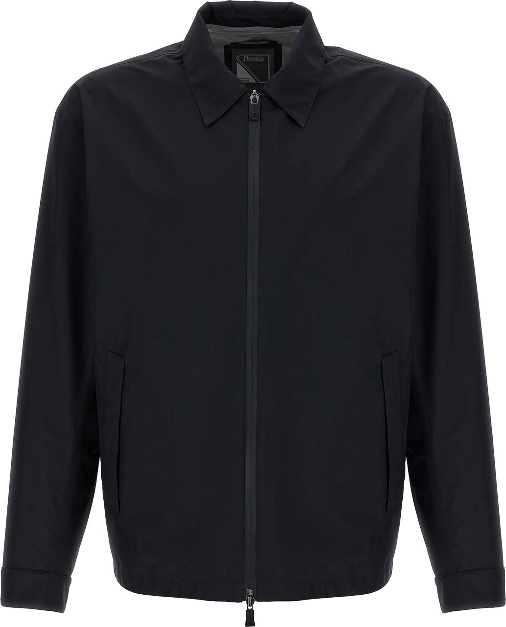 Herno Black Polyester Shell Jacket Zwart