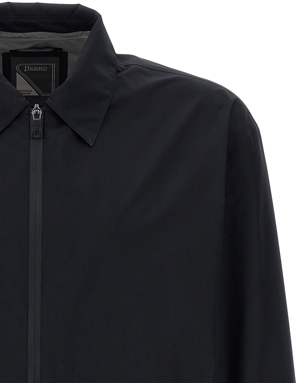 Herno Black Polyester Shell Jacket Zwart