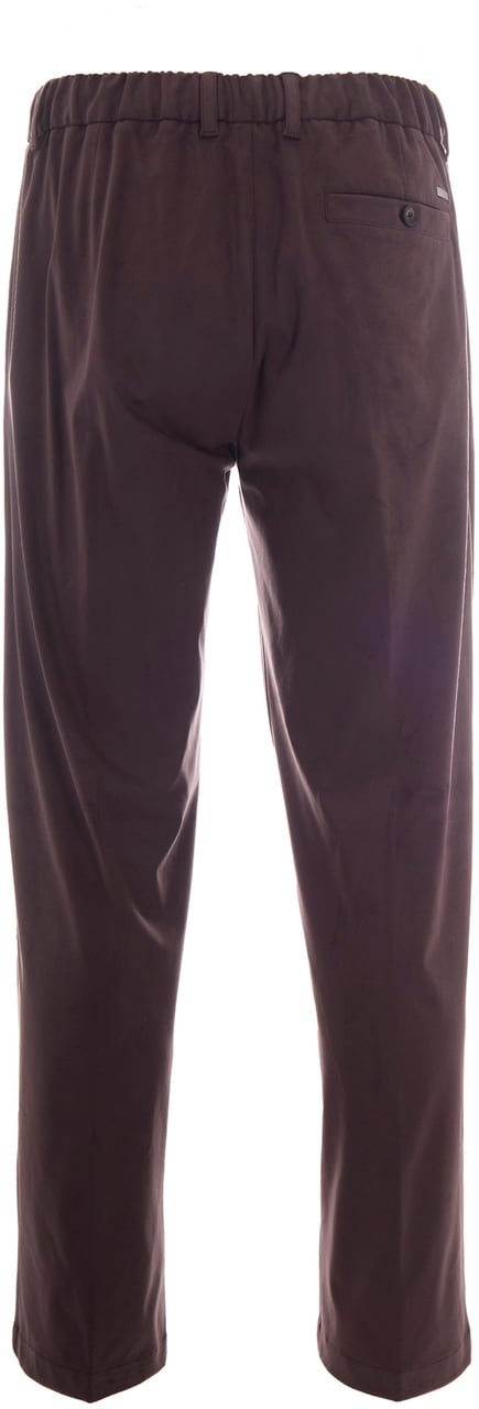 Herno Trousers Marrone Scuro Bruin