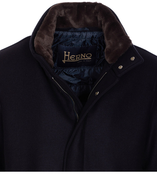Herno Coats Blue Blauw