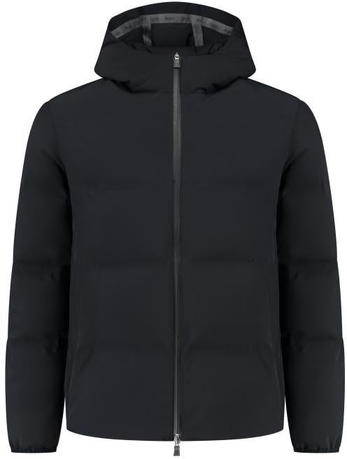 Herno Men`s Woven Half Coat Zwart