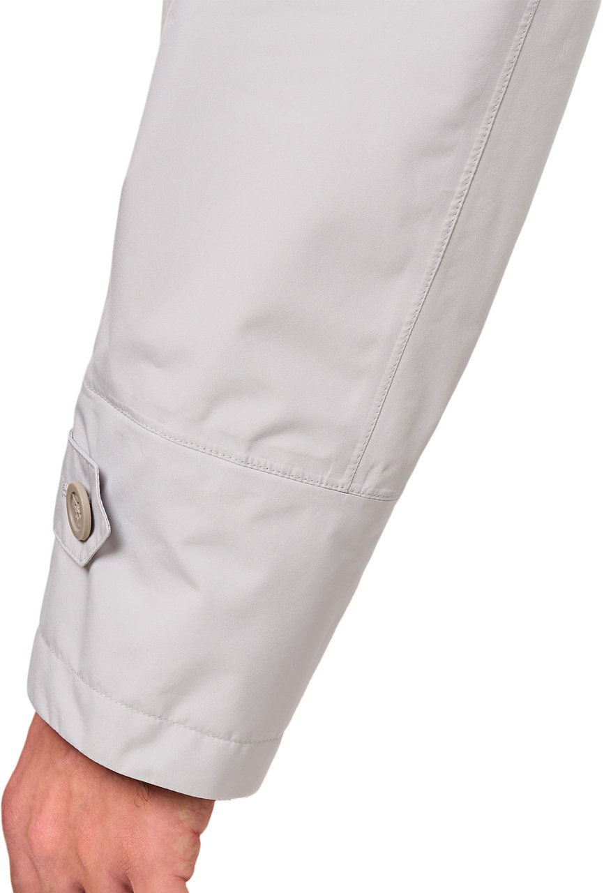 Herno Pearl Gray Laminar Waterproof Casual Jacket Grijs
