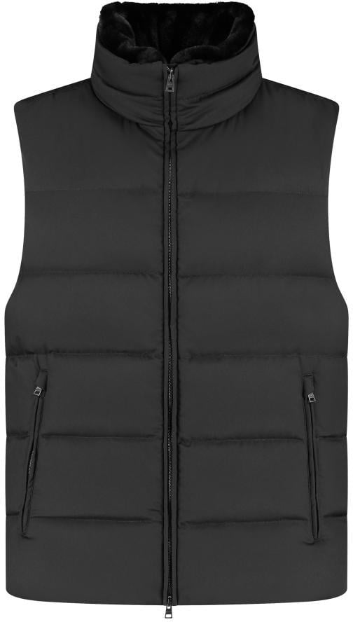 Herno Men's Woven Vest Zwart