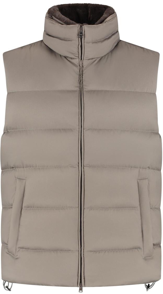 Herno Men's Woven Vest Beige