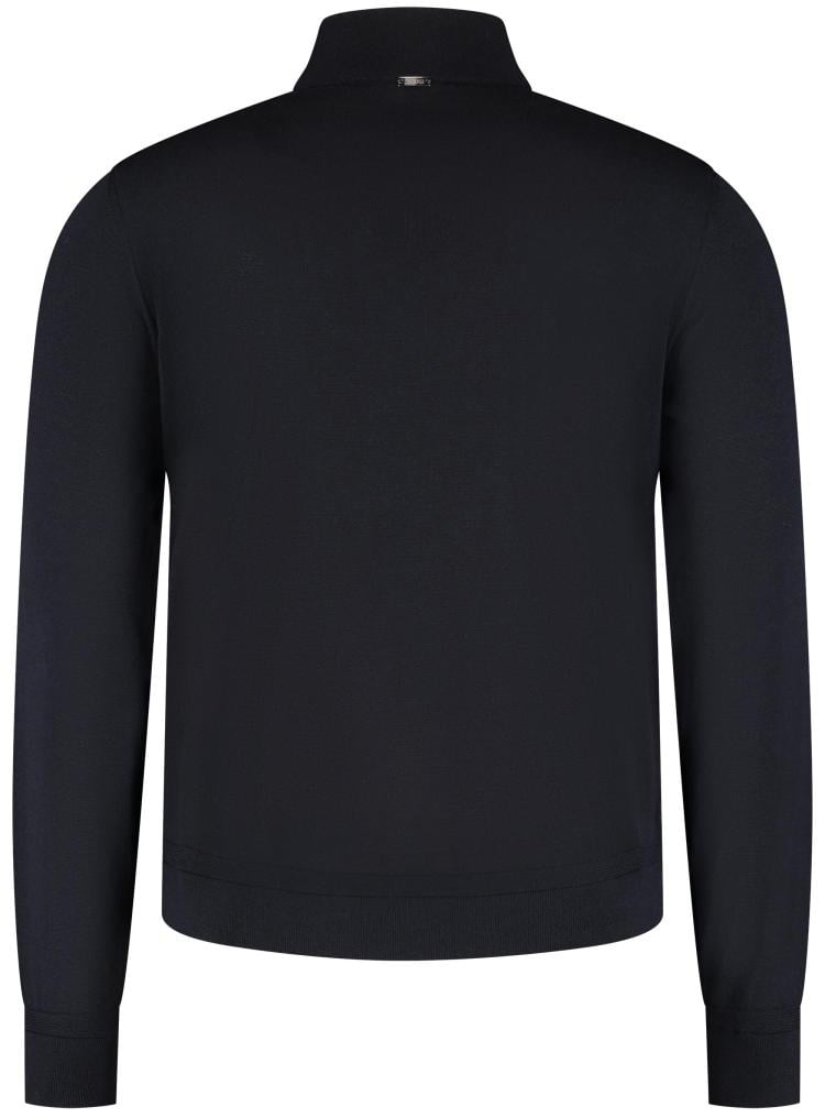 Herno Man's Knitted Jacket Blauw