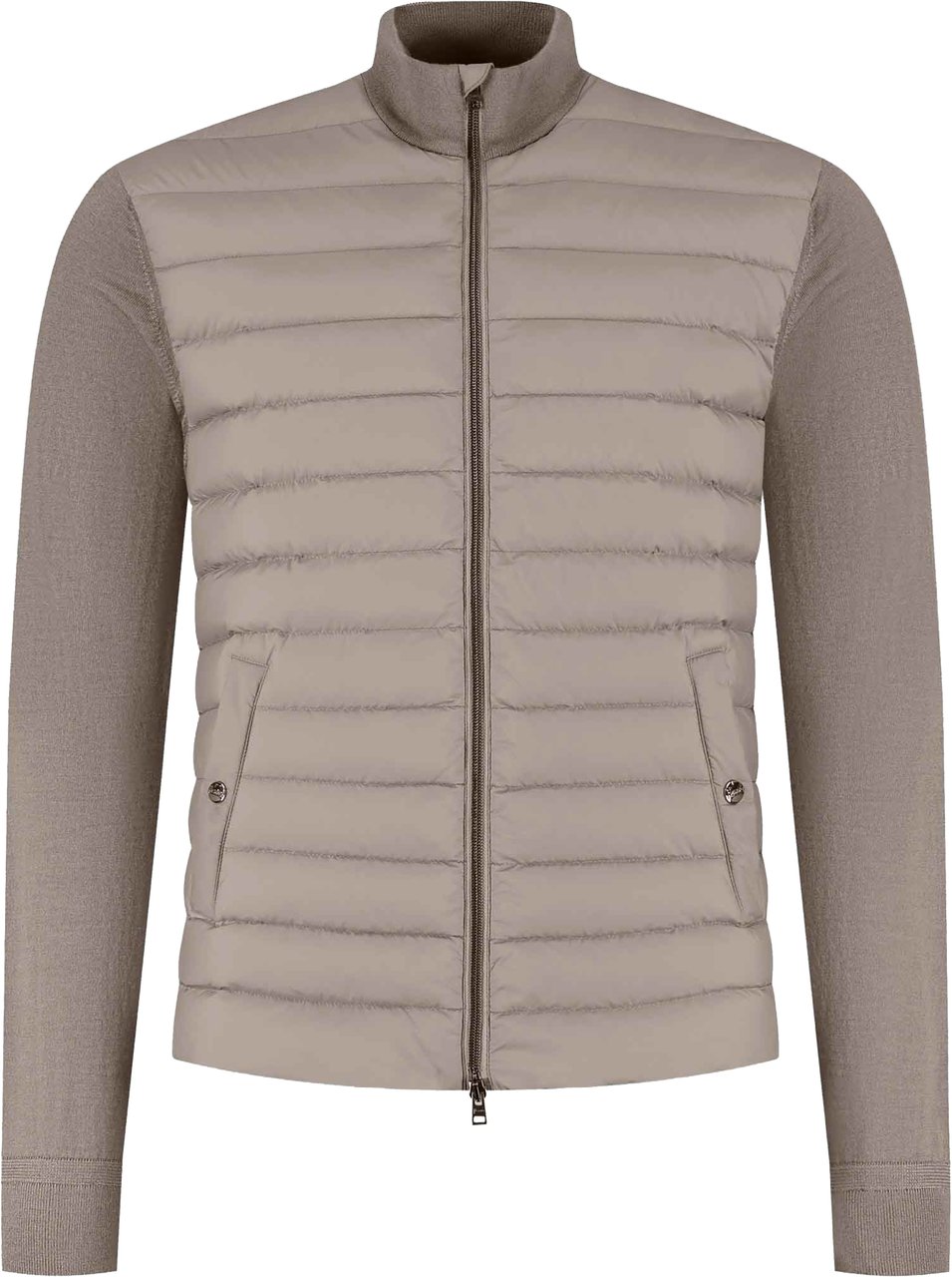 Herno Man's Knitted Jacket Bruin