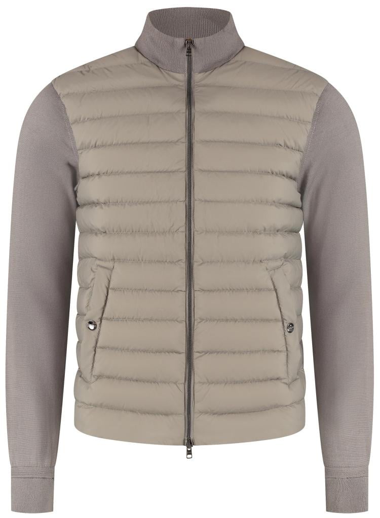 Herno Man's Knitted Jacket Bruin