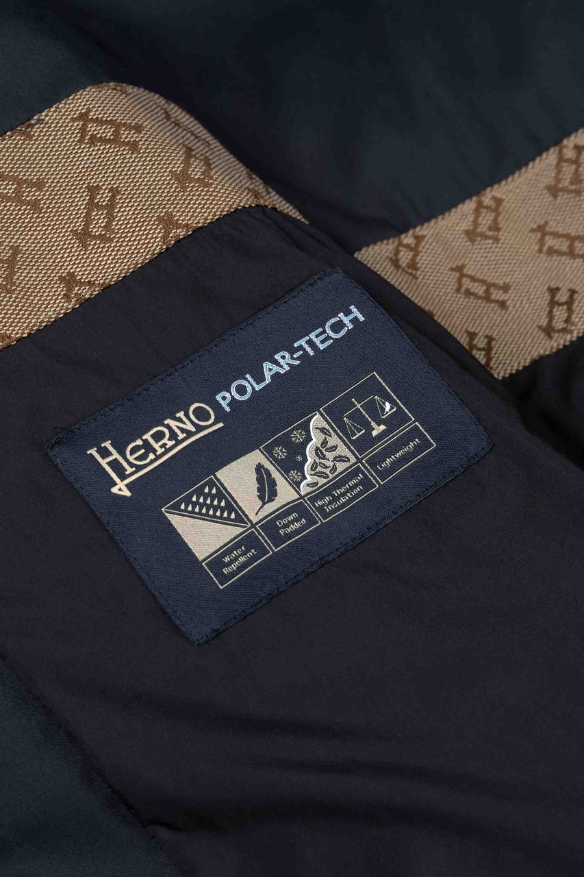 Herno Men`s Woven Half Coat Blauw