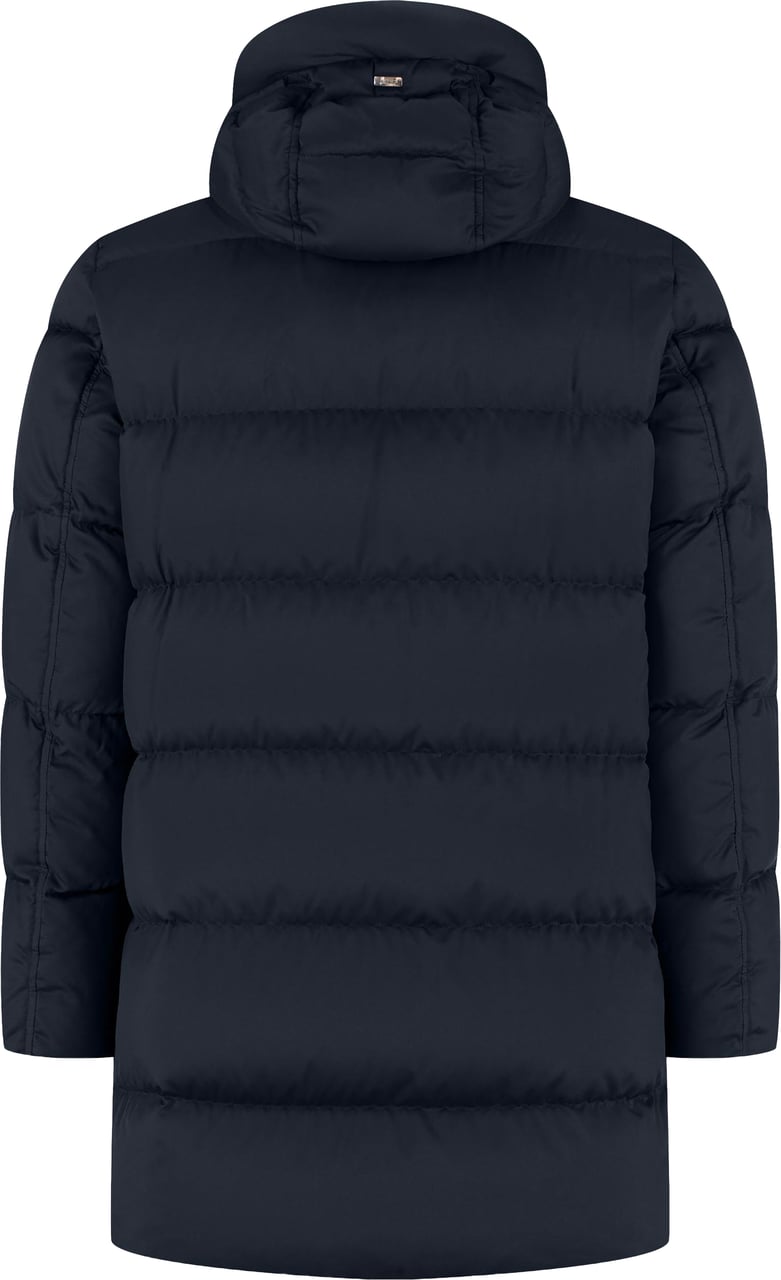 Herno Men`s Woven Half Coat Blauw