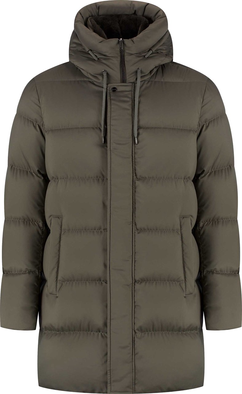 Herno Men`s Woven Half Coat Beige