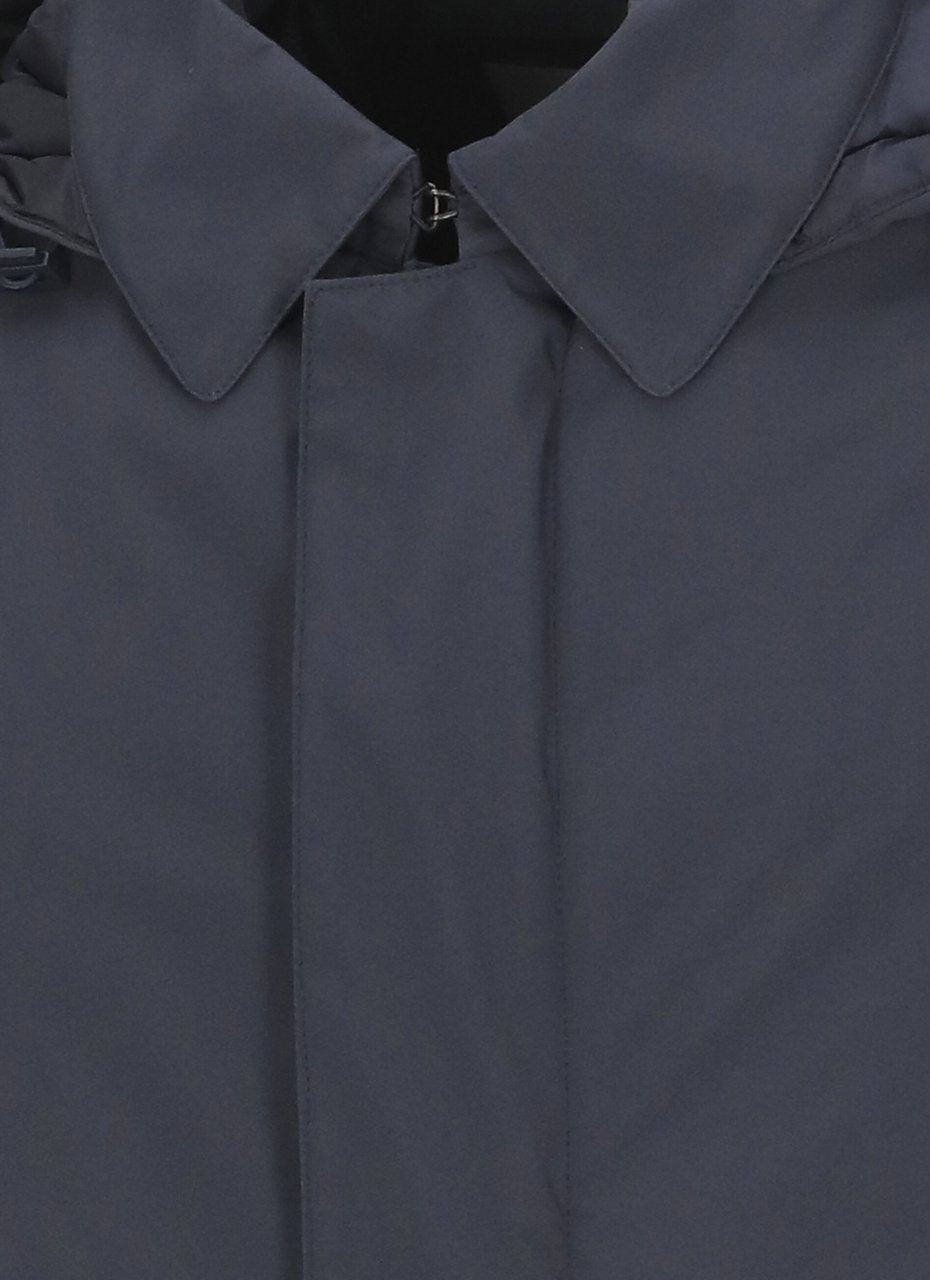 Herno Coats Blue Navy