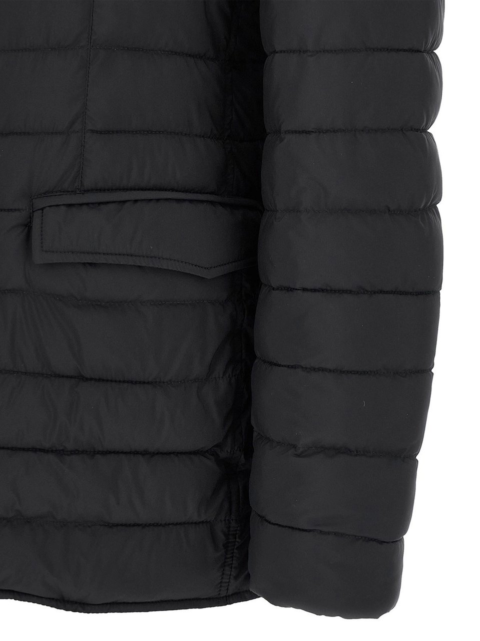 Herno Black Legend Quilted Stand Collar Jacket Zwart