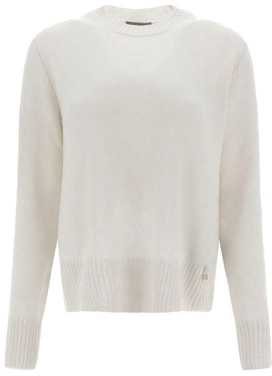 Herno Herno White Cashmere Sweater Wit