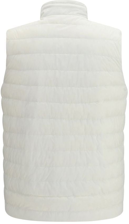 Herno White Polyamide Sleeveless Jacket Wit
