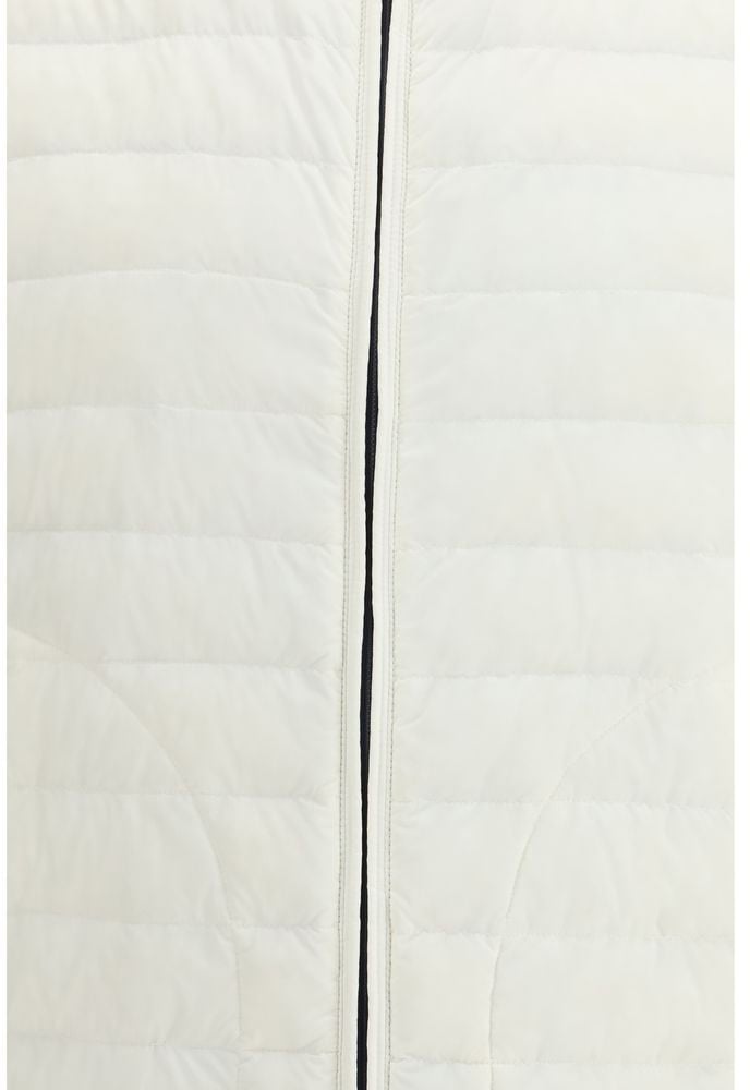 Herno White Polyamide Sleeveless Jacket Wit