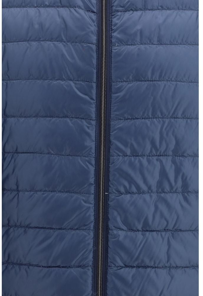 Herno White Polyamide Sleeveless Jacket Wit