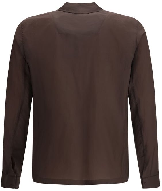 Herno Brown Polyamide Shirt Bruin
