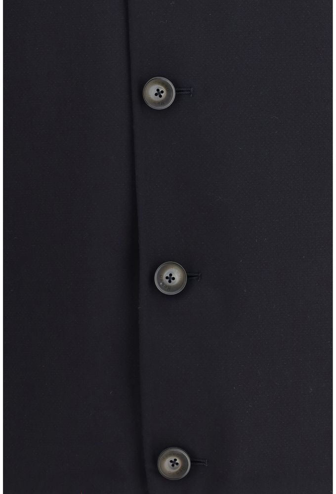 Herno Blue Elastane Coat Blauw