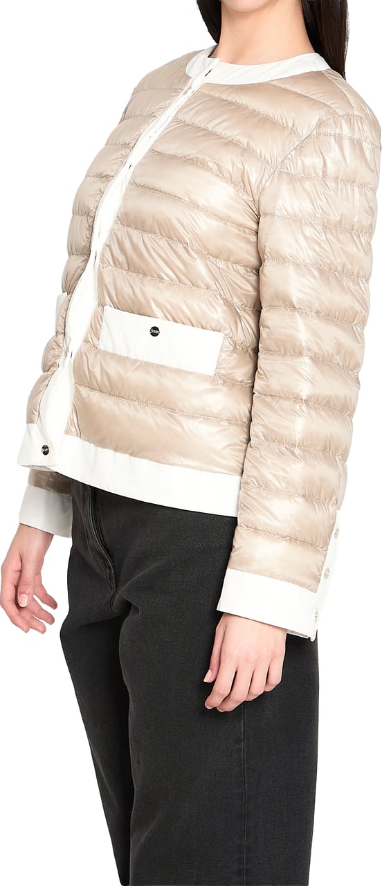 Herno Short padded down jacket Beige