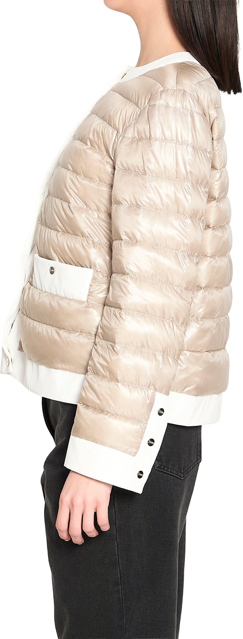 Herno Short padded down jacket Beige