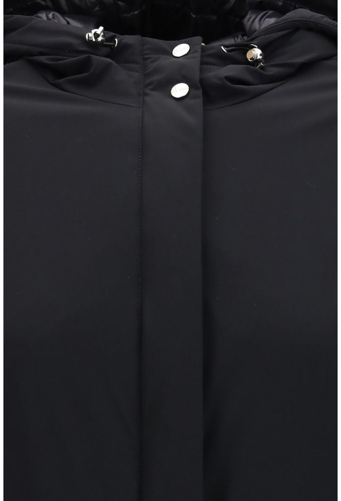 Herno Black Polyamide Shell Jacket Zwart