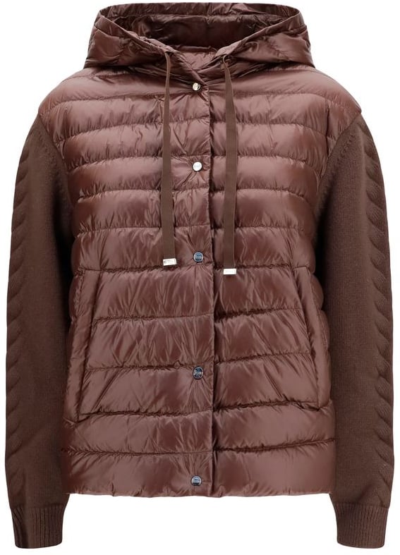 Herno Brown Polyester Full-Length Jacket Bruin
