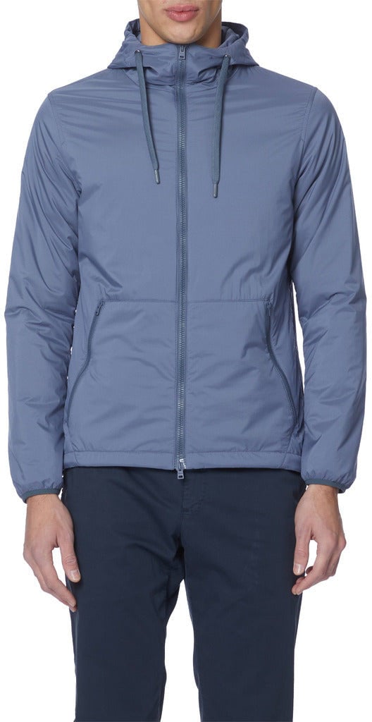 Herno Hooded Nylon Shorts Jacket Blauw