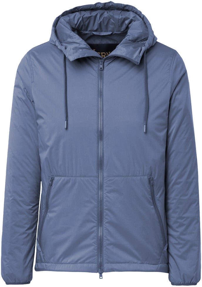 Herno Hooded Nylon Shorts Jacket Blauw