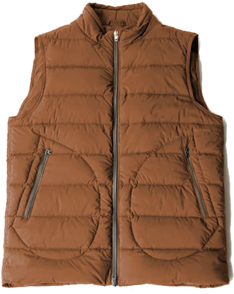 Herno Down Jacket Vest Brown Bruin