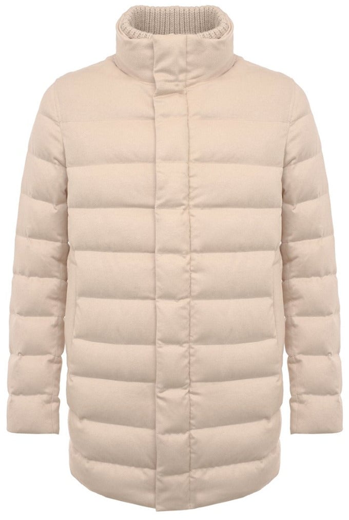 Herno Herno cashmere and silk down jacket, beige Beige