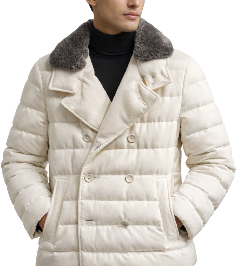 Herno Jacket Double-Breasted Herno Wit