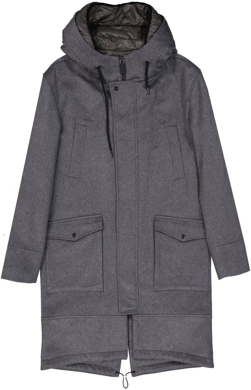 Herno Herno Cashmere Coat Grijs