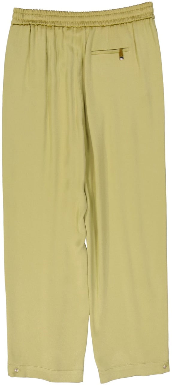 Herno HERNO Satin Wide Pants Geel