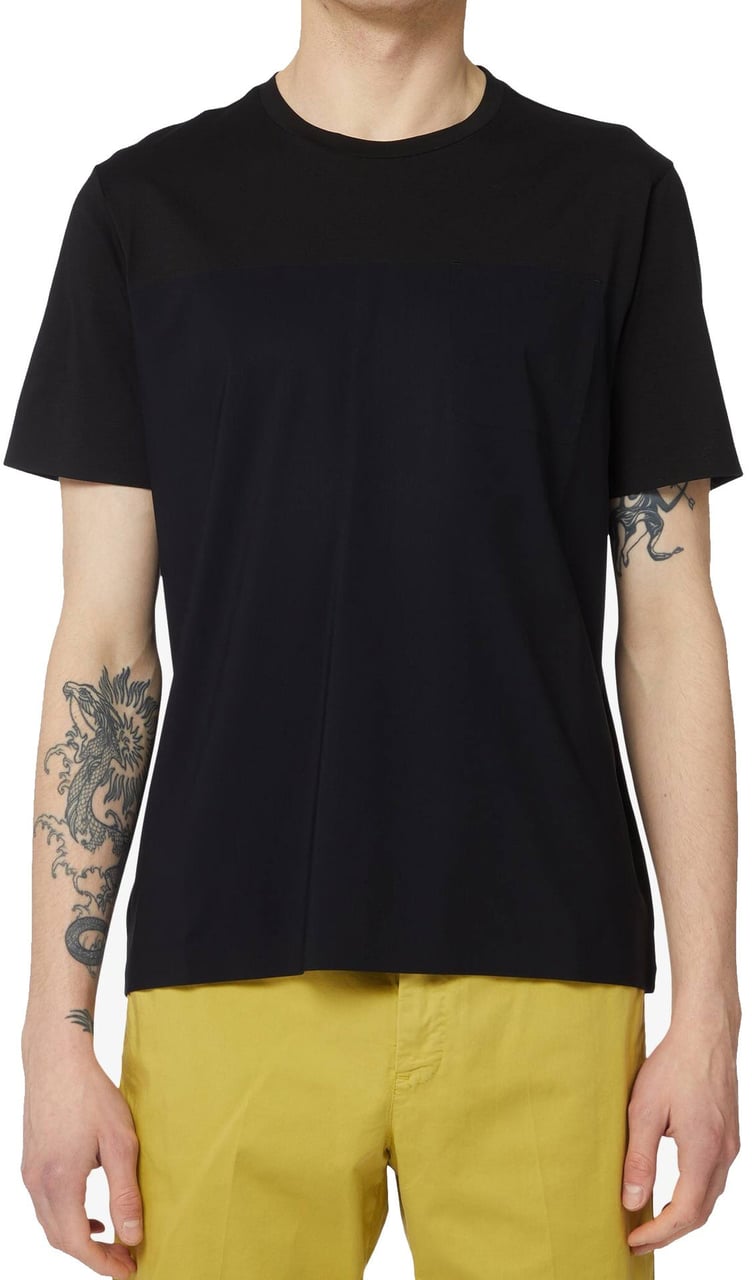 Herno Herno Lazer Cut T-shirt Zwart